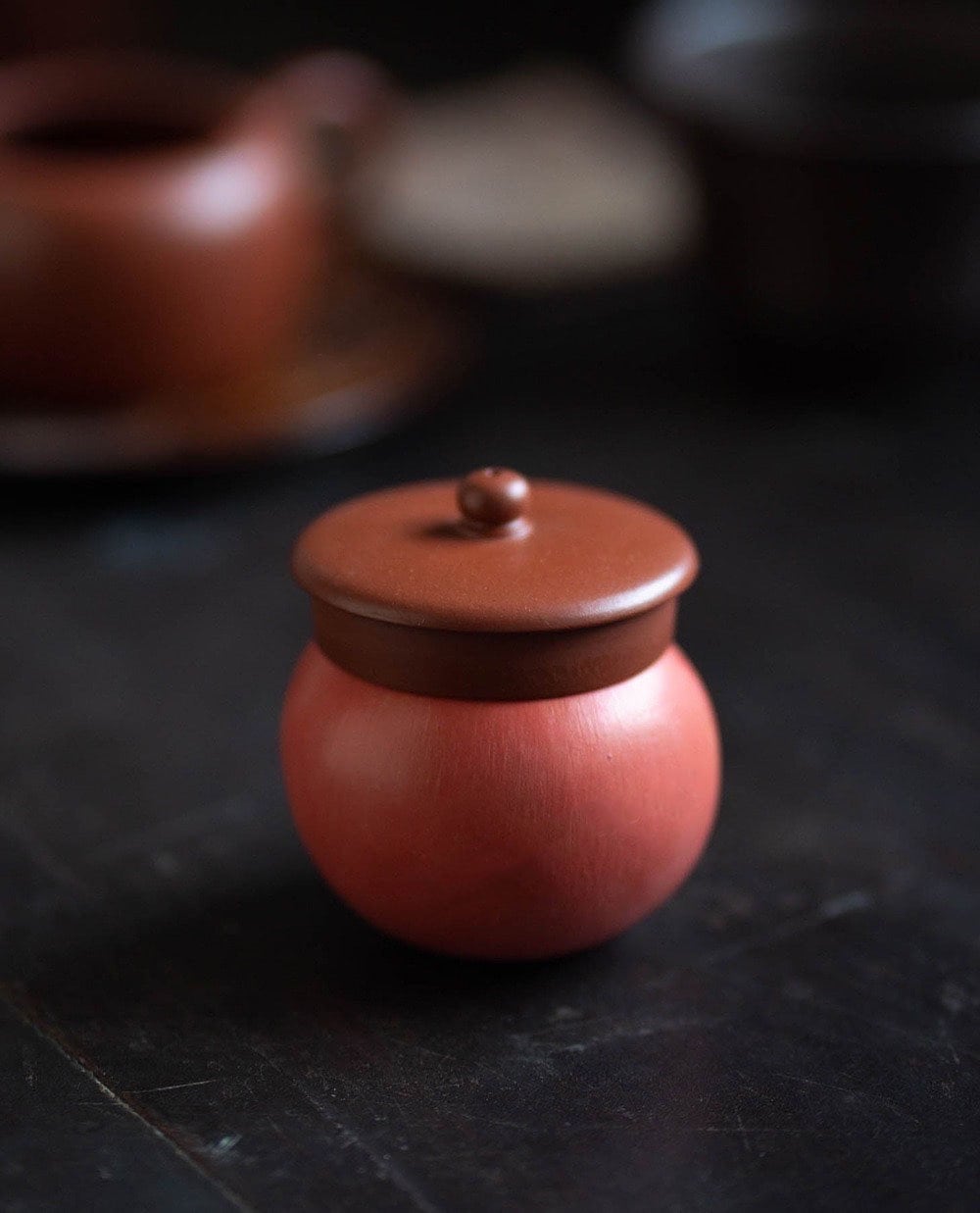 Gohobi Handmade Ceramic YiXing Clay Apple Tea pets